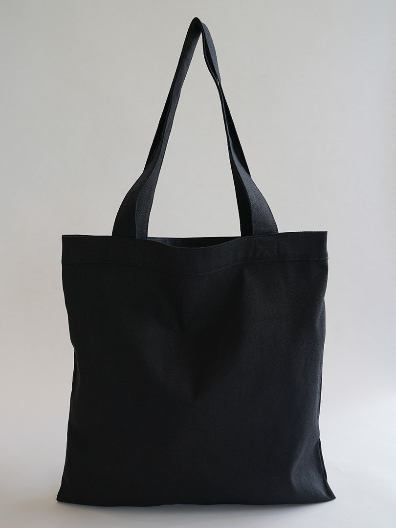 Basic black tote bag on sale