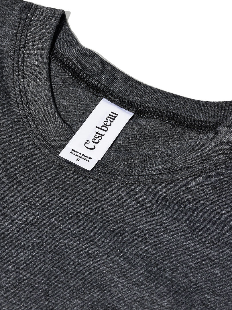 Essential T Shirt Charcoal 3 Pack C est beau