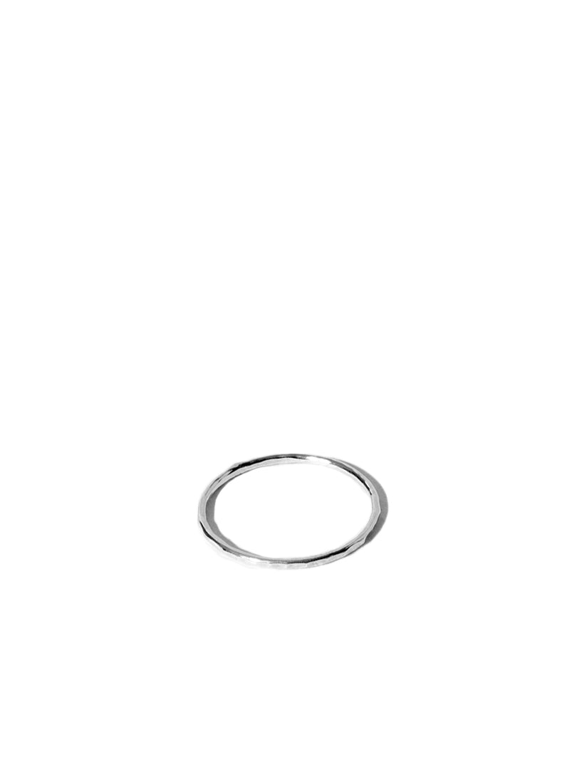 Hammered Ring - Silver
