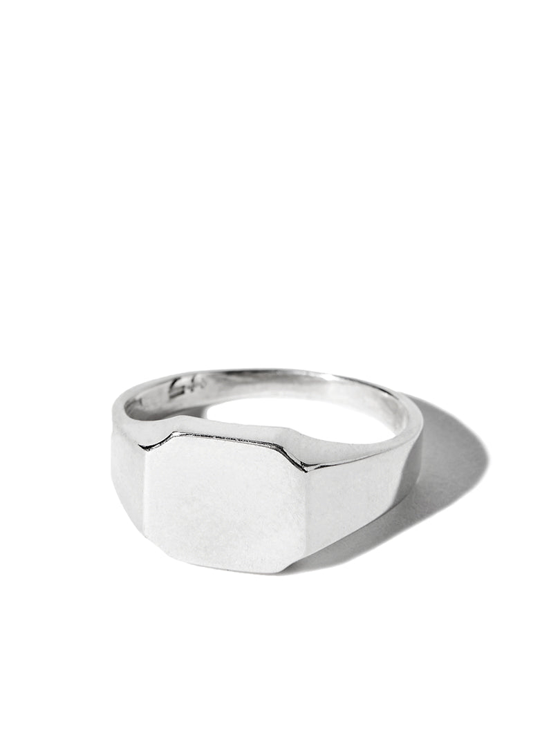 Octagonal Ring - Silver