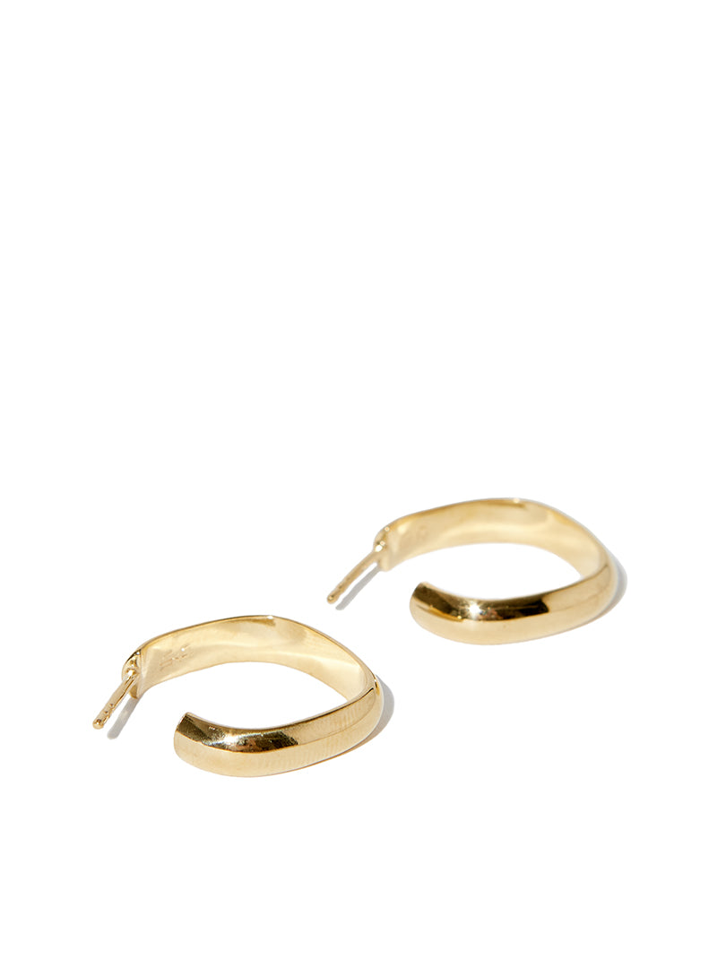 Small Hoops Earrings Gold vermeil C est beau