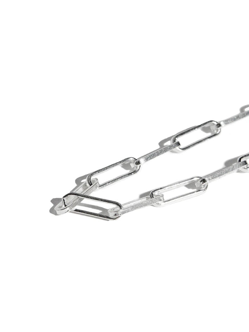 Paper Clip Chain - Silver