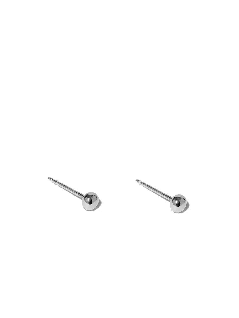 Studs Nugget Earrings - Silver