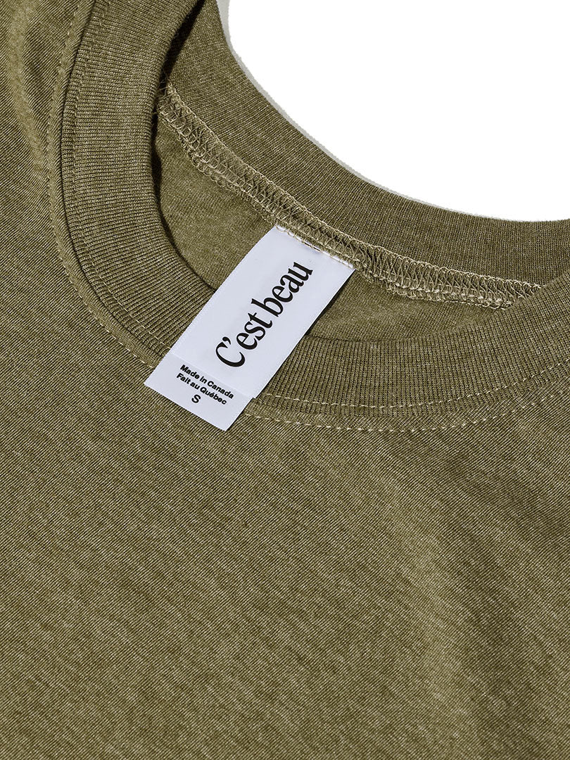 Essential T-Shirt - Heather Military Green - 3 Pack