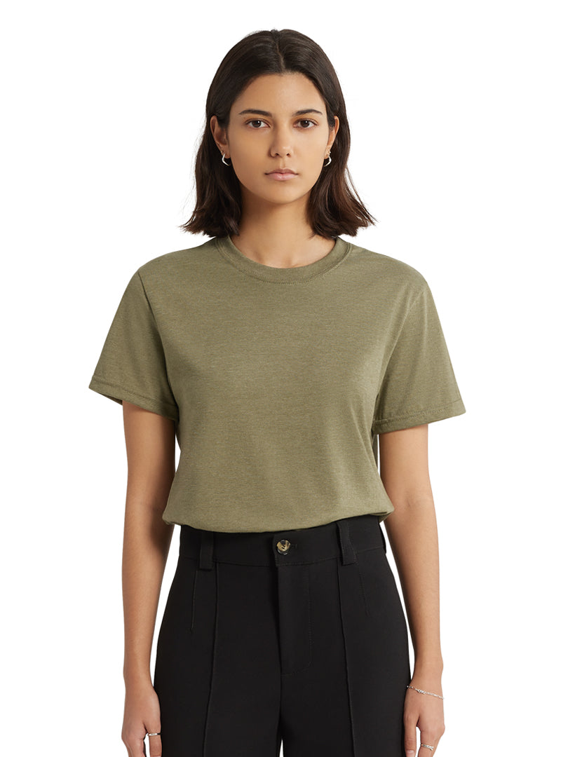 Essential T-Shirt - Heather Military Green - 3 Pack