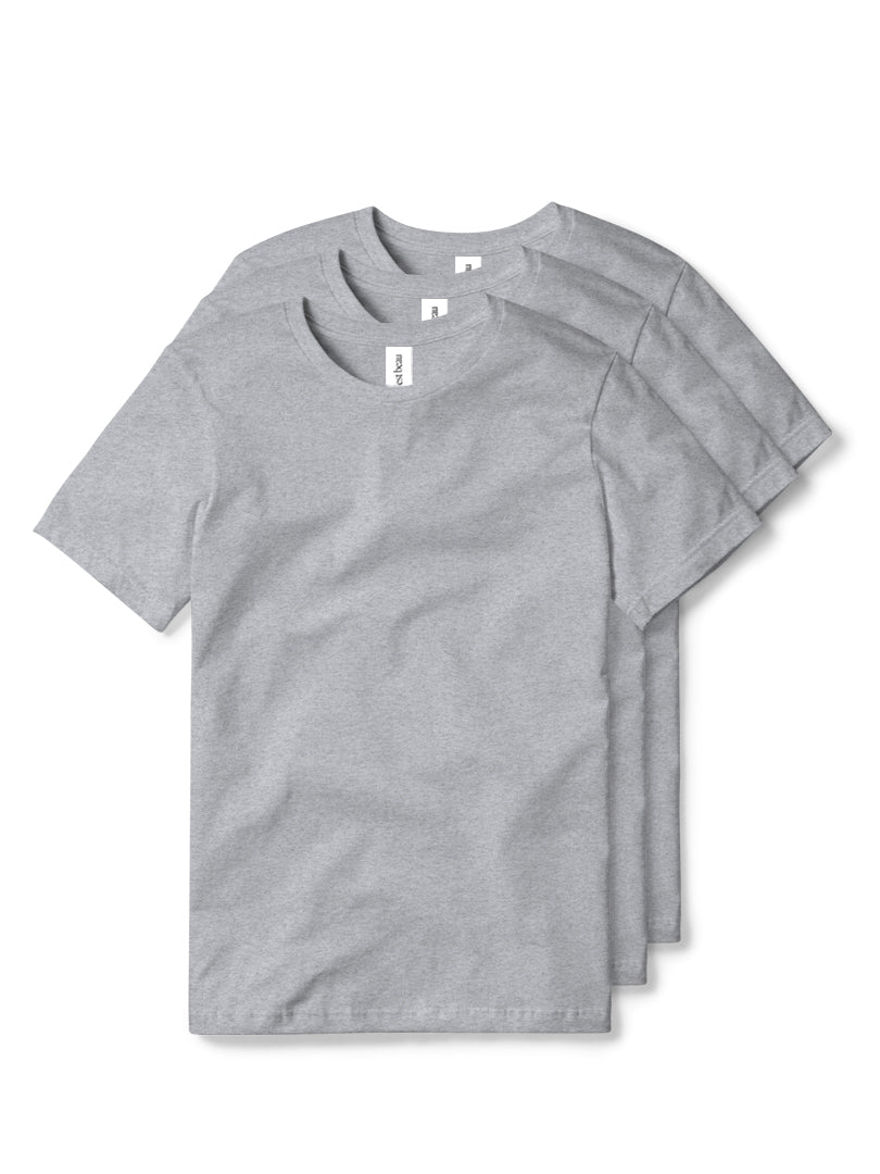 Essential T-Shirt - Grey - 3 Pack