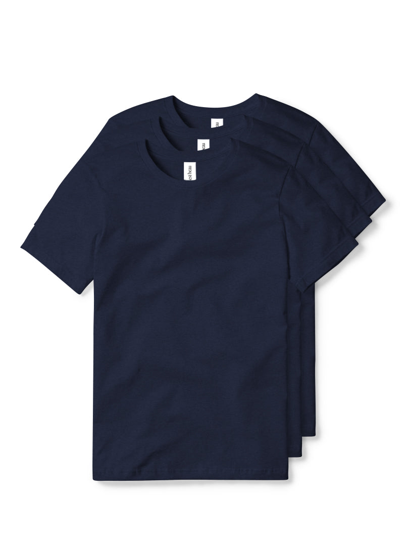 Essential T-Shirt - Navy - 3 Pack