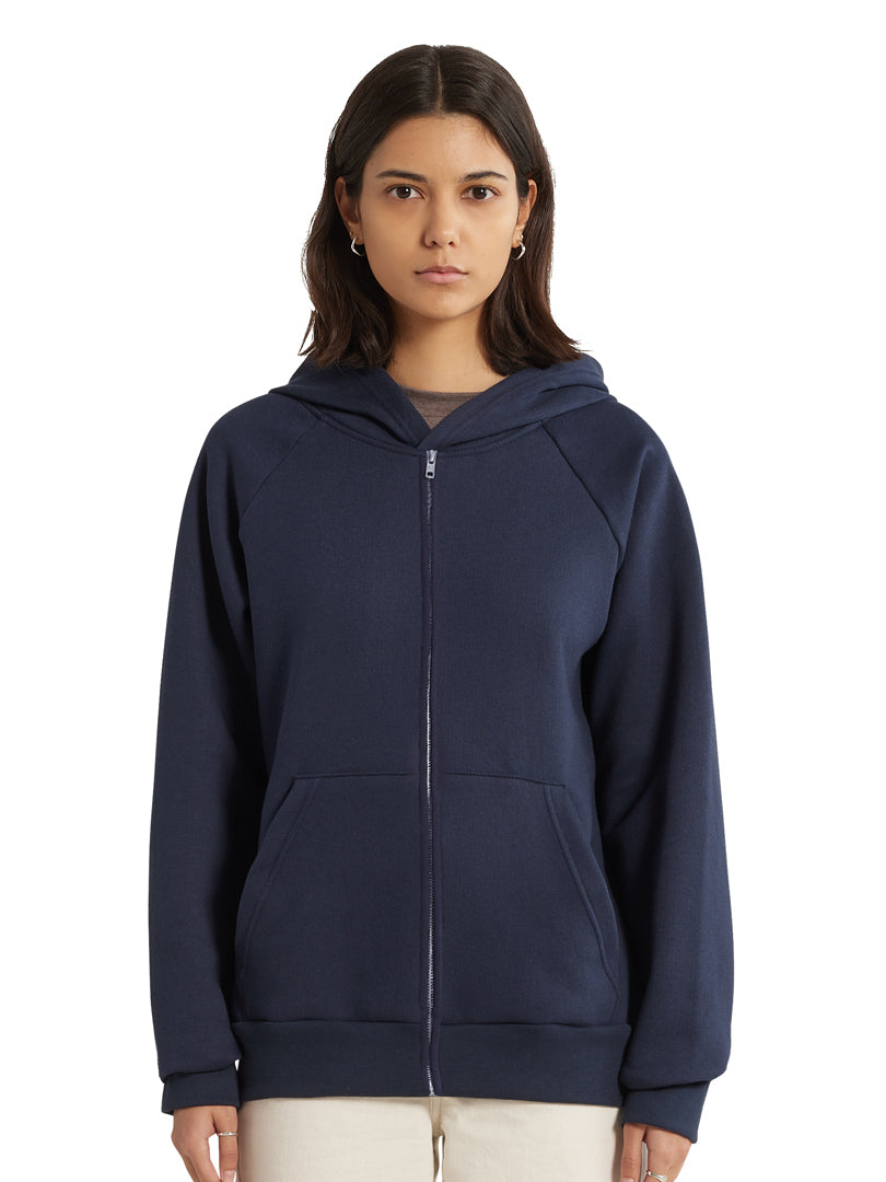 Essential Zip Hoodie - Navy