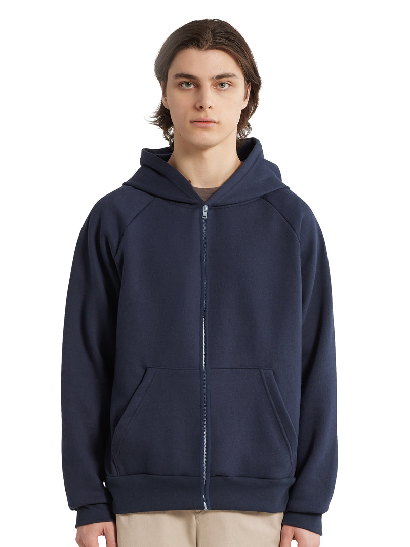Essential Zip Hoodie - Navy