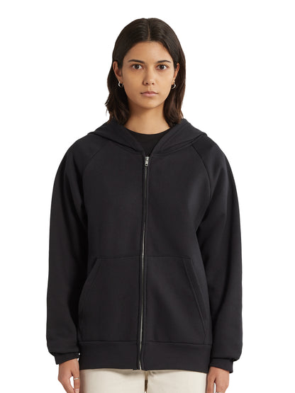 Essential Zip Hoodie - Black
