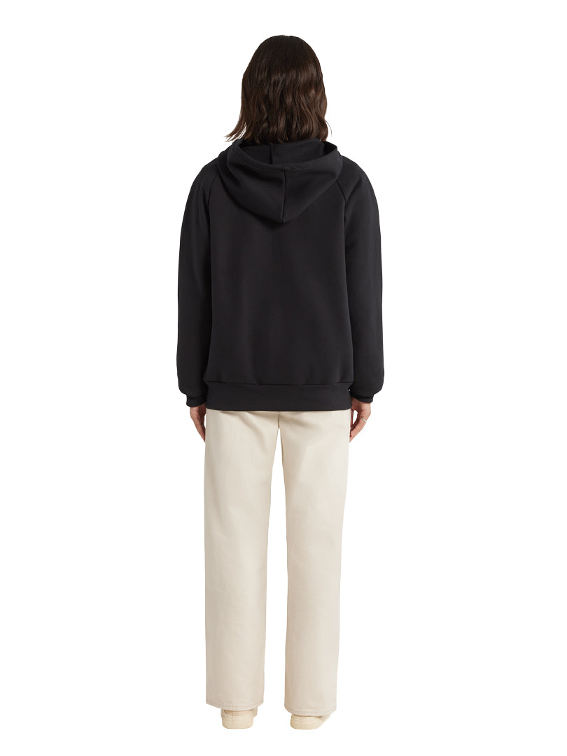 Essential Zip Hoodie - Black