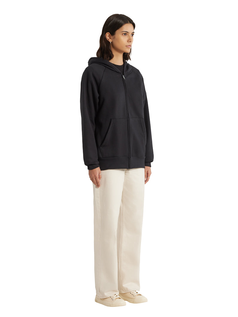 Essential Zip Hoodie - Black