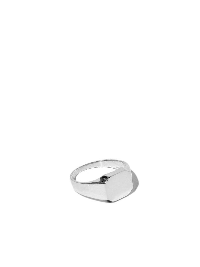 Octagonal Ring - Silver