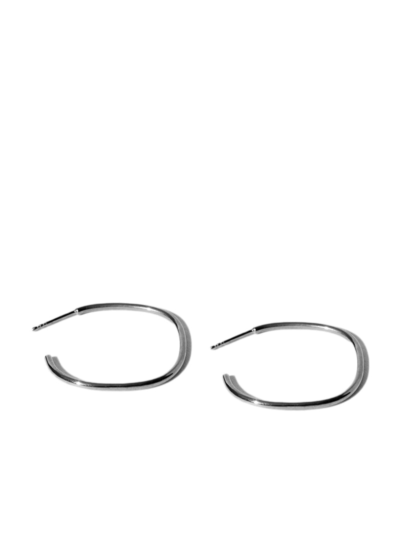 Fil Carré Earrings - Silver